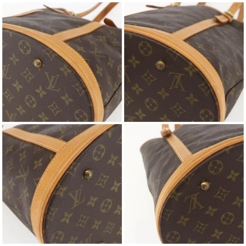LOUIS VUITTON Monogram Bucket GM Shoulder Bag M42236 LV Auth 156975